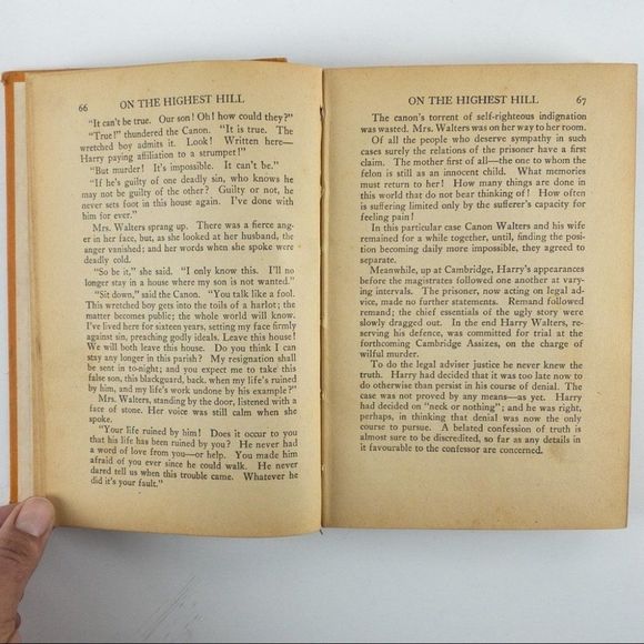 2/$50 - 1929 On The Highest Hill by H. M. Stephenson World War Fiction - Picture 5 of 12